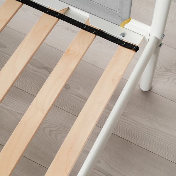 Ikea VITVAL - Bunk bed frame, white/light grey, 90x200 cm