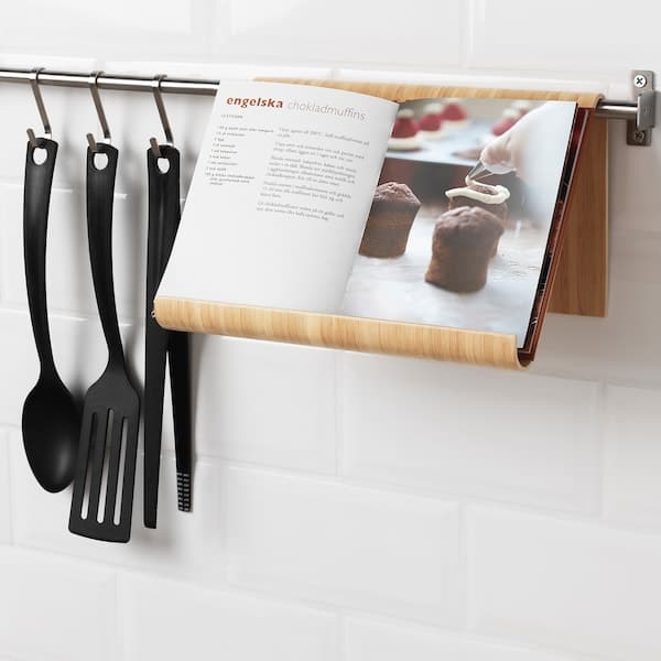 Ikea VIVALLA - Tablet stand, bamboo veneer, 26x17 cm
