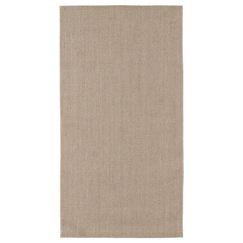 VODSKOV - Rug, flatwoven, natural/light grey, 80x150 cm