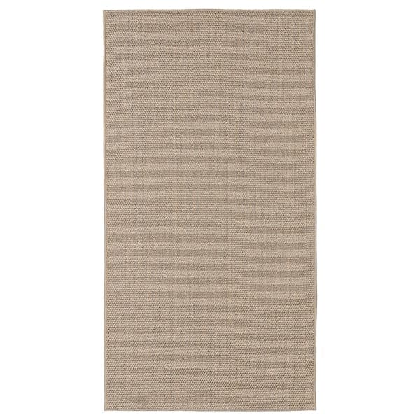 VODSKOV - Rug, flatwoven, natural/light grey, 80x150 cm