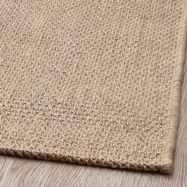 Ikea VODSKOV - Rug, flatwoven, natural/light grey, 80x150 cm