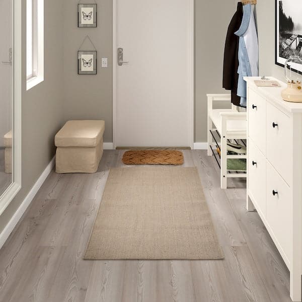 Ikea VODSKOV - Rug, flatwoven, natural/light grey, 80x150 cm