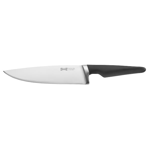 VÖRDA - Cook's knife, black, 20 cm