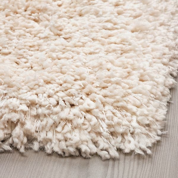 Ikea VOLLERSLEV - Rug, high pile, white, 160x230 cm