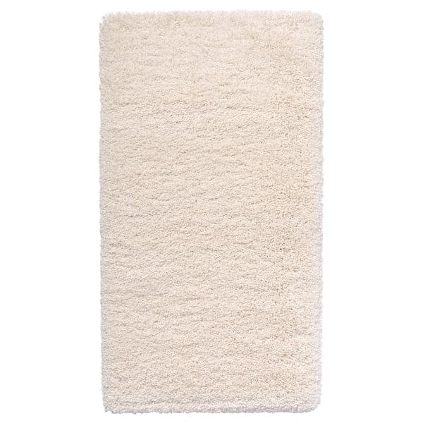 VOLLERSLEV - Rug, high pile, white, 80x150 cm