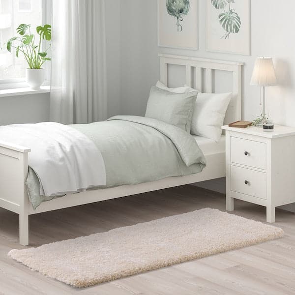 VOLLERSLEV - Rug, high pile, white, 80x150 cm - best price from Maltashopper.com 20492563