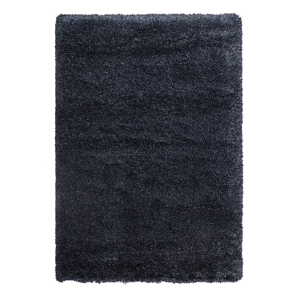 VOLLERSLEV - Rug, high pile, dark blue