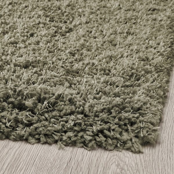 VOLLERSLEV - Rug, high pile, grey-green, 160x230 cm - best price from Maltashopper.com 90561746