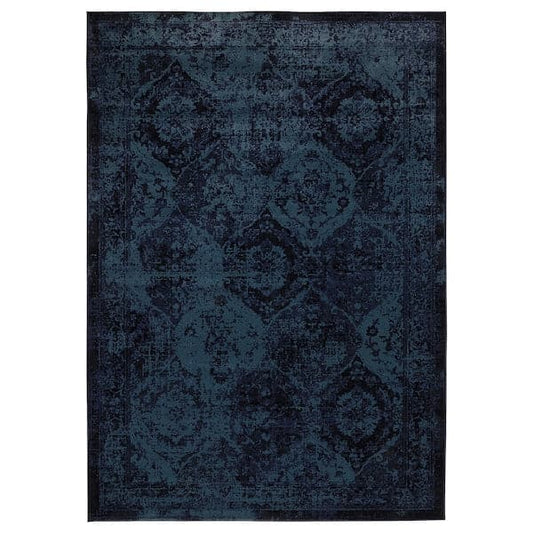 Ikea VONSBÄK - Rug, low pile, dark blue, 170x230 cm