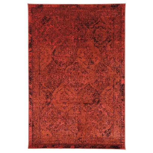 VONSBÄK - Carpet, short pile, red, 133x195 cm - best price from Maltashopper.com 10533601