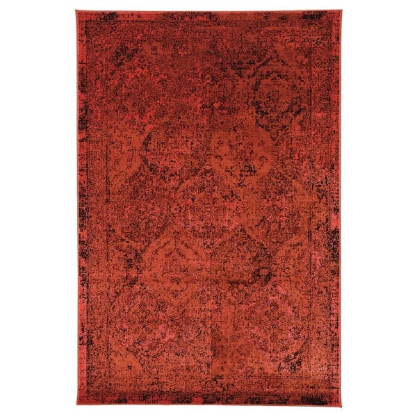 Ikea VONSBÄK - Carpet, short pile, red, 133x195 cm