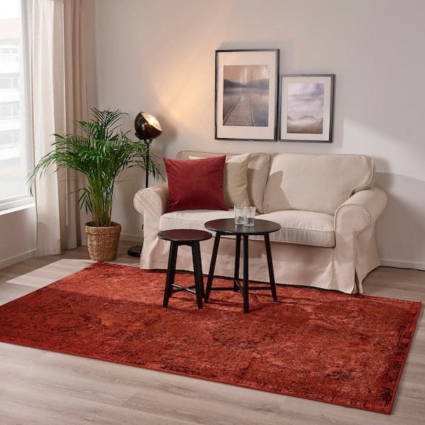 VONSBÄK - Carpet, short pile, red, 170x230 cm - best price from Maltashopper.com 50533604