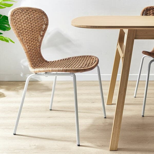 VOXLÖV / ÄLVSTA - Table and 4 chairs, light bamboo/rattan white - Premium  from Ikea - Just €813.38! Shop now at Maltashopper.com
