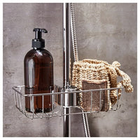 VOXNAN - Shower shelf, chrome-plated, 25x6 cm - best price from Maltashopper.com 70328589