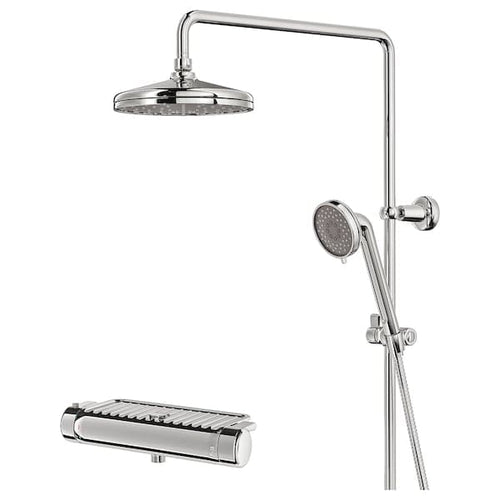 VOXNAN - Shower set with thermostatic mixer, chrome-plated