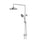 VOXNAN head/handshower kit with diverter, chrome-plated, 200 mm