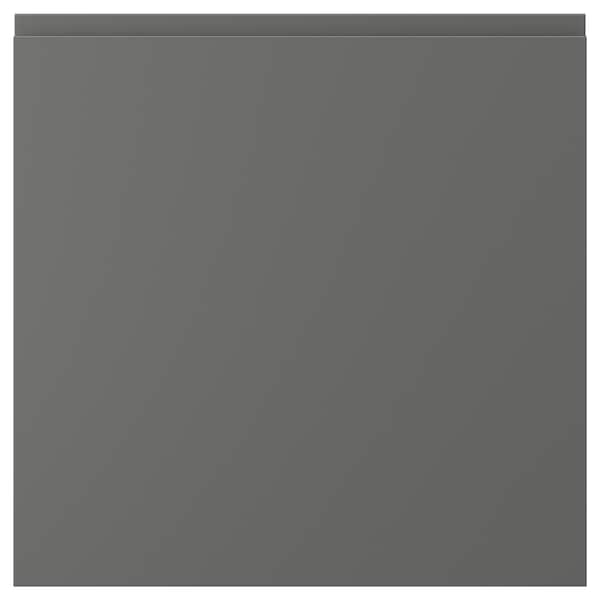 VOXTORP - Door, dark grey, 60x60 cm - best price from Maltashopper.com 90454096