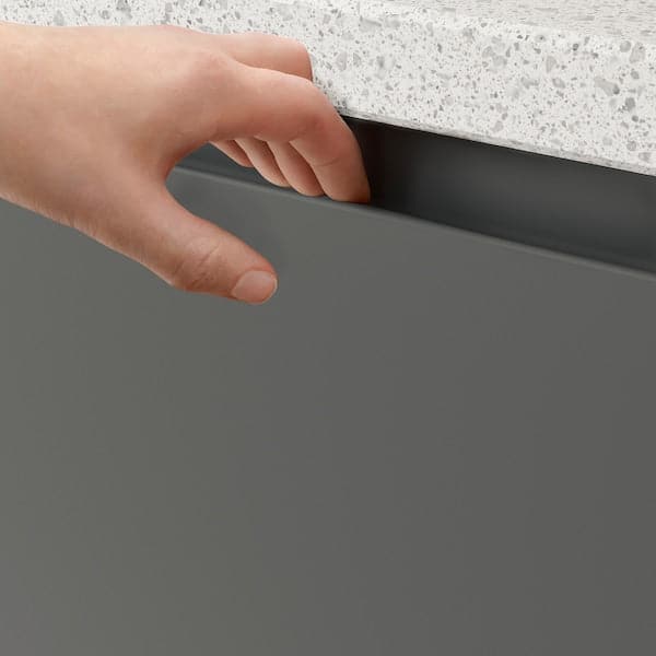 VOXTORP - Door, dark grey, 30x80 cm - best price from Maltashopper.com 80454087
