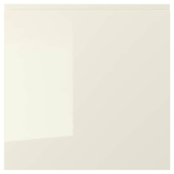 VOXTORP - Door, high-gloss light beige, 60x60 cm