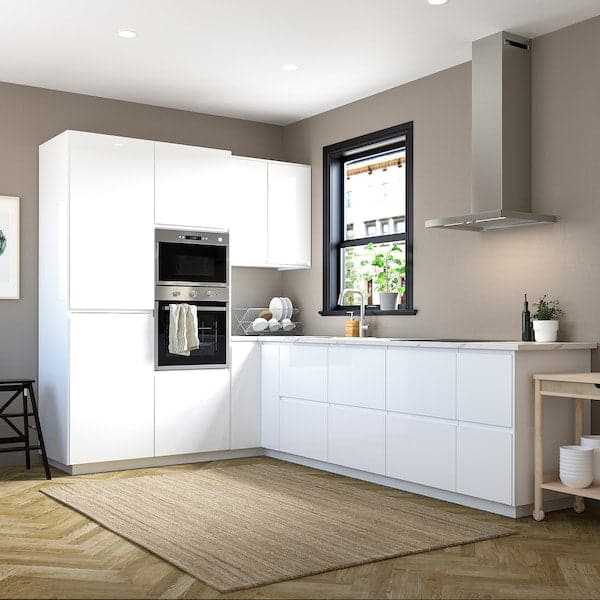 VOXTORP - Door, high-gloss white, 40x80 cm - best price from Maltashopper.com 20397486