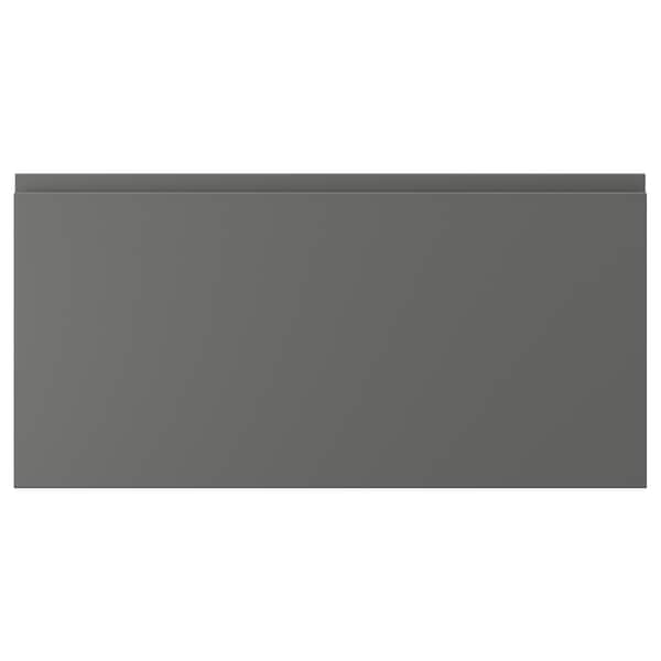 VOXTORP - Drawer front, dark grey, 80x40 cm - best price from Maltashopper.com 20454108