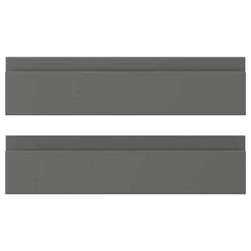 VOXTORP - Drawer front, dark grey, 40x10 cm