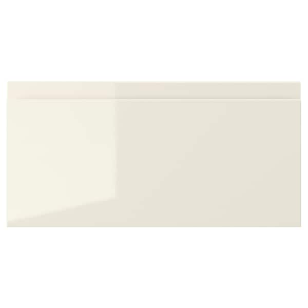 VOXTORP - Drawer front, high-gloss light beige, 40x20 cm - best price from Maltashopper.com 60321159