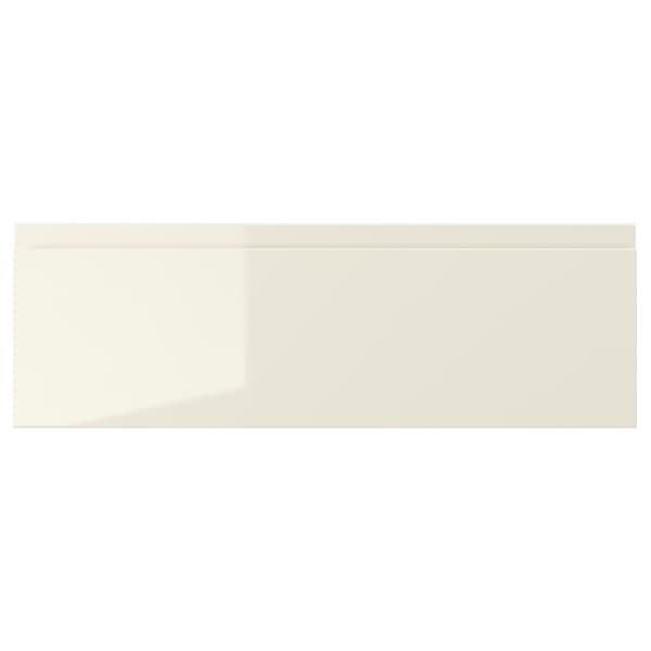 VOXTORP - Drawer front, high-gloss light beige