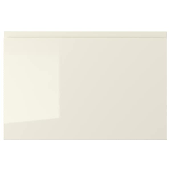 VOXTORP - Drawer front, high-gloss light beige, 60x40 cm - best price from Maltashopper.com 80321163