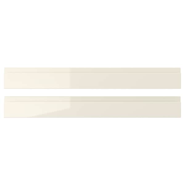 VOXTORP - Drawer front, high-gloss light beige, 80x10 cm - best price from Maltashopper.com 60321164
