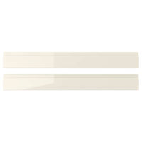 VOXTORP - Drawer front, high-gloss light beige, 80x10 cm - best price from Maltashopper.com 60321164