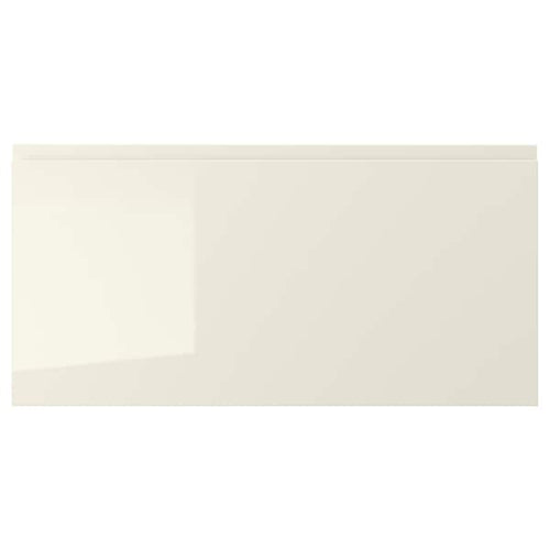 VOXTORP - Drawer front, high-gloss light beige, 80x40 cm