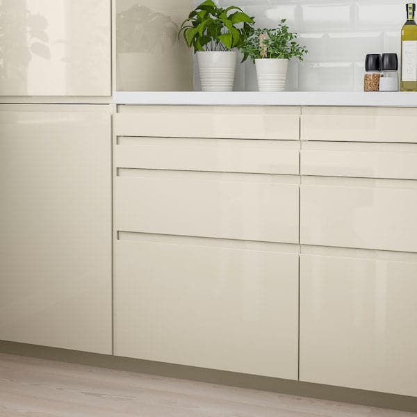 Ikea VOXTORP - Drawer front, high-gloss light beige, 40x40 cm