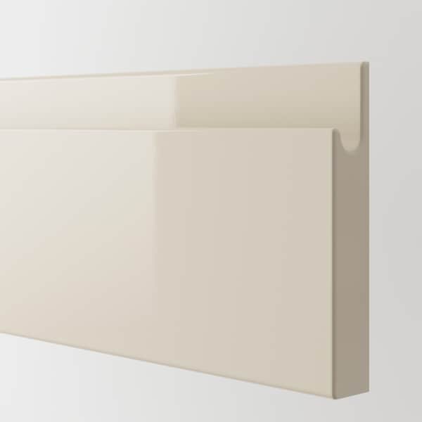 Ikea VOXTORP - Drawer front, high-gloss light beige, 80x10 cm
