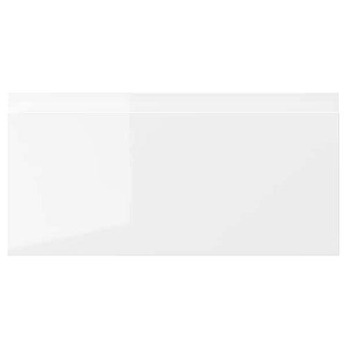 VOXTORP - Drawer front, high-gloss white, 40x20 cm