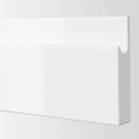 VOXTORP - Drawer front, high-gloss white, 80x10 cm - best price from Maltashopper.com 60397502