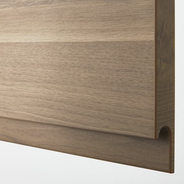 VOXTORP Front for dishwasher - walnut effect 45x80 cm , 45x80 cm - best price from Maltashopper.com 80310485