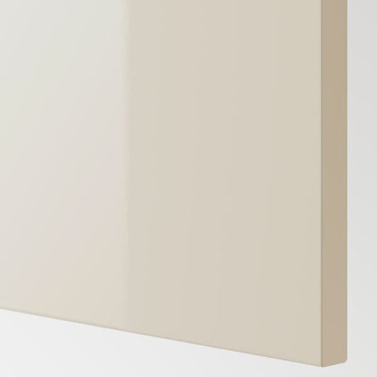 Ikea VOXTORP - Cover panel, high-gloss light beige, 39x106 cm