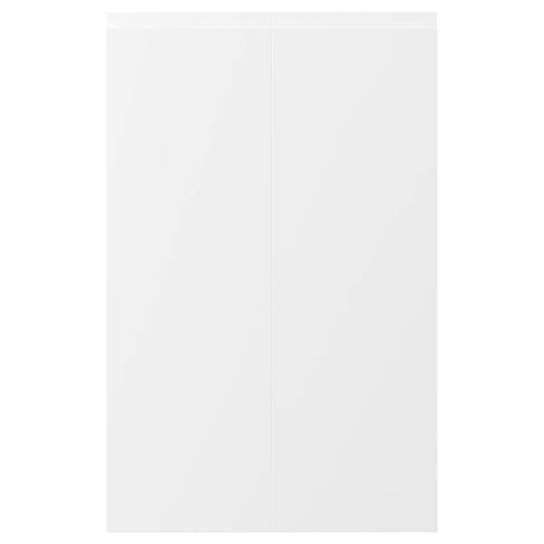 VOXTORP - 2-p door f corner base cabinet set, right-hand matt white, 25x80 cm