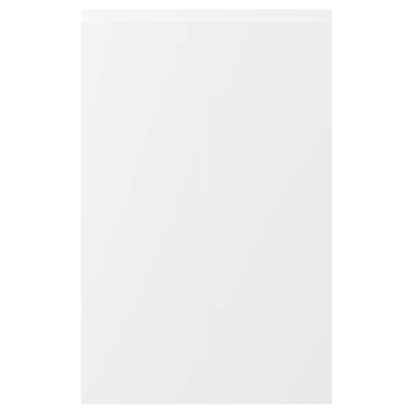 VOXTORP - 2-p door f corner base cabinet set, right-hand matt white, 25x80 cm