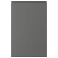 VOXTORP - 2-p door f corner base cabinet set, right-hand dark grey, 25x80 cm - best price from Maltashopper.com 50454098