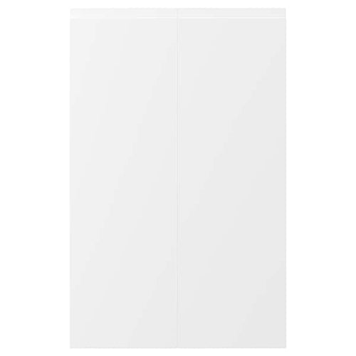 VOXTORP - 2-p door f corner base cabinet set, left-hand matt white, 25x80 cm