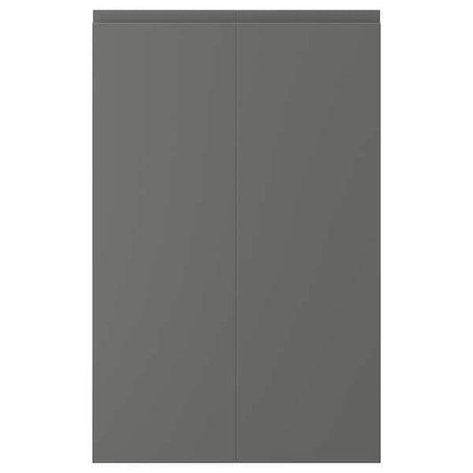 Ikea VOXTORP - 2-p door f corner base cabinet set, left-hand dark grey, 25x80 cm