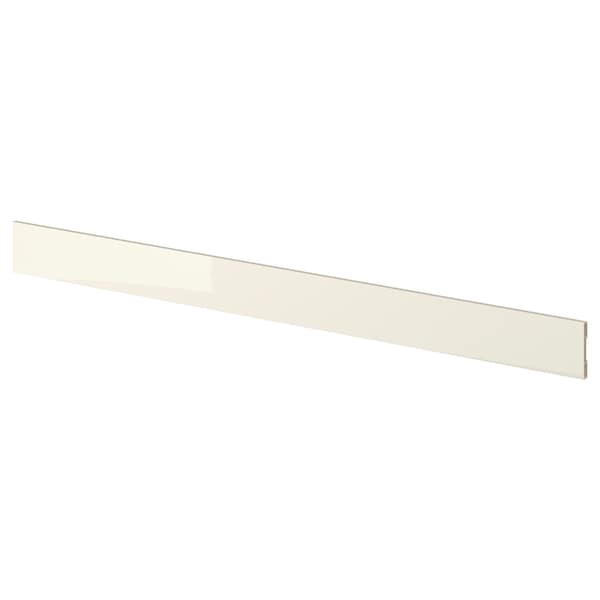 VOXTORP - Plinth, high-gloss light beige, 220x8 cm