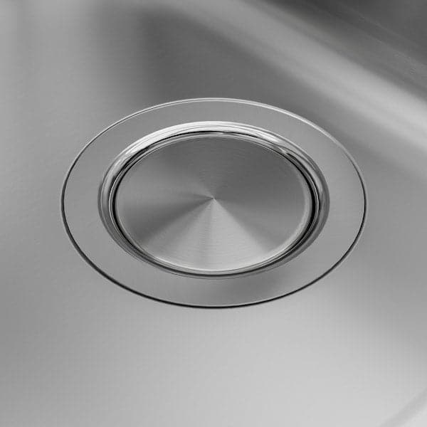 VRESJÖN - Inset sink, 1 bowl, stainless steel, 54x44 cm - best price from Maltashopper.com 99425721