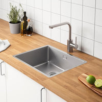 VRESJÖN - Inset sink, 1 bowl, stainless steel, 54x44 cm - best price from Maltashopper.com 99425721