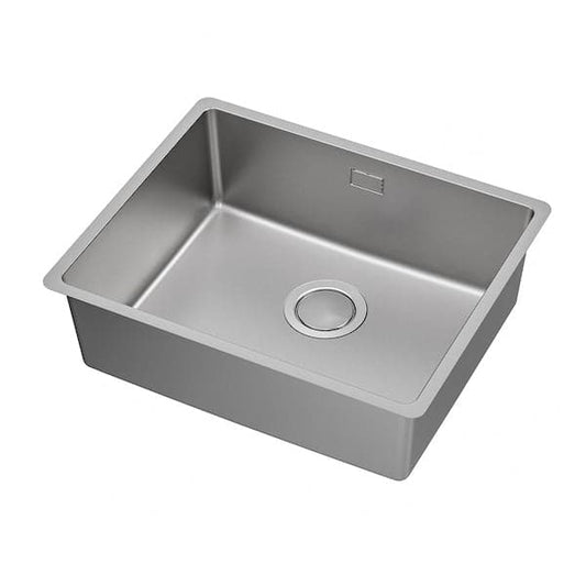 VRESJÖN - Inset sink, 1 bowl, stainless steel, 54x44 cm - best price from Maltashopper.com 99425721