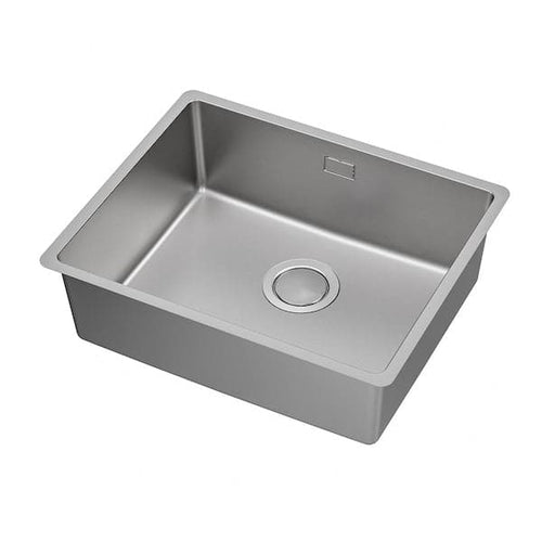 VRESJÖN - Inset sink, 1 bowl, stainless steel, 54x44 cm