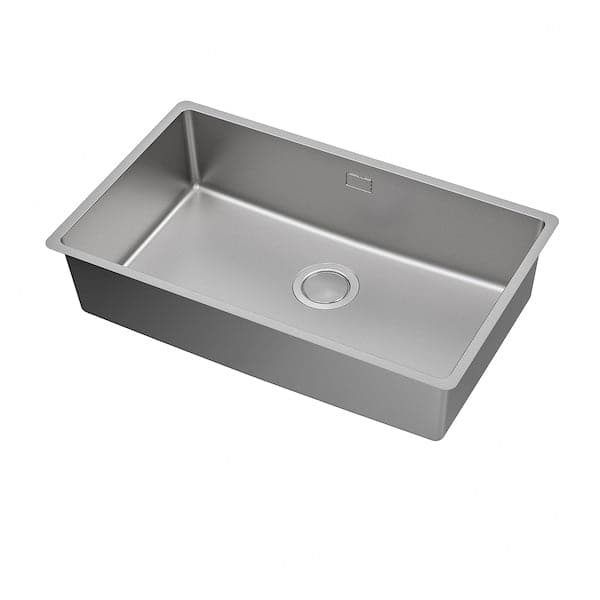 VRESJÖN - Inset sink, 1 bowl, stainless steel, 73x44 cm - best price from Maltashopper.com 29425729