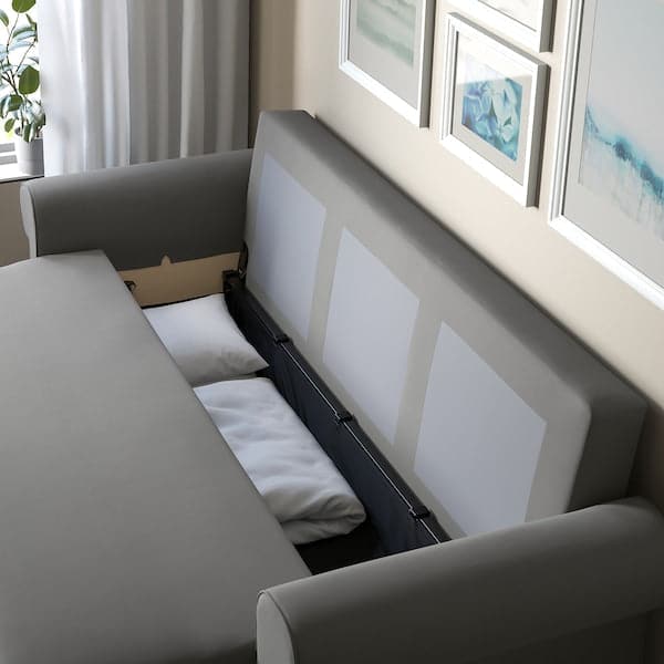 Ikea VRETSTORP - 3-seater sofa bed, Hakebo dark grey ,